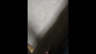 Having a piss in the living room while watching some tv