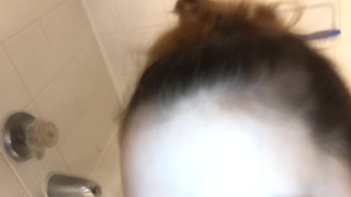 18 y/o GF lets me cum on her face after hot sex in the bathtub