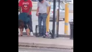 Drunk Fucked in a public BUS stop (FULL PORN VIDEOS: DESTYY . COM / WLJJGE)