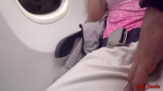 Airplane fuck. Mile High Club. Mia Bandini