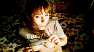 Teen Blowjob while parents sleeping in the next room