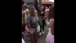 She take her dog for a ride!