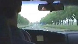 Euroslut blondie backseat blow