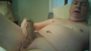 Virgin small cock and tiny balls guy fucking his GF, a toilet paper tube