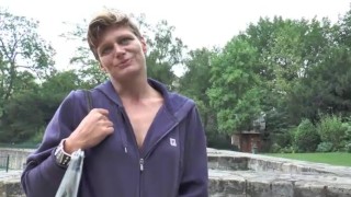 Clara is a pretty blonde milf doing smash the ass by a black