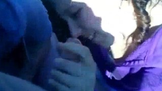 2 amateur girls sucking 1 cock