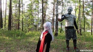 Game of Thrones cosplay: Daenerys & Arya loves big dick of the Night King