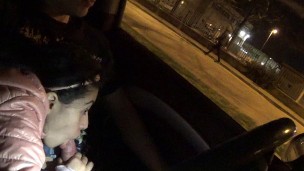 Public threesome sex in front of a police station during the quarantine!!!