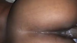 Getting my pussy pounded while the family in bed