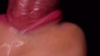 CLOSE UP: BEST Milking Mouth for your DICK! Sucking Cock ASMR, Tongue and Lips BLOWJOB